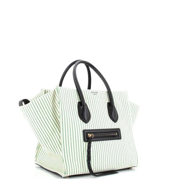 Celine Phantom Bag Canvas Medium Green - Picture 2 of 6
